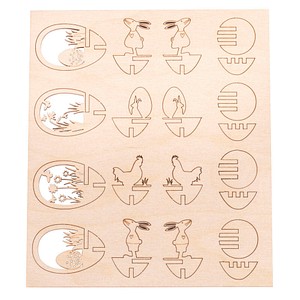 4006166407246 - Bastelholz beige Steckteile Ostern Ø 60 cm 4 St 4006166407246 - Bastelholz beige Steckteile Ostern Ø 60 cm 4 St