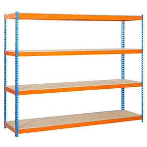 8435104922620 -  Schwerlastregal ECOFORTE 1204-4 458100047201244 orange blau 1200 x 450 x 2000 cm 8435104922620 Simon Rack