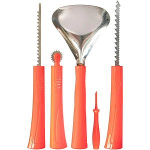 4002372382148 - Bastelset Kürbis Schnitzset mehrfarbig 4002372382148 5 Stück