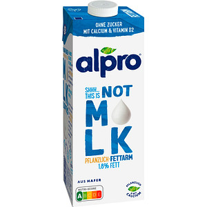 5411188135005 - Haferdrink This is not M*lk 4897949004 18% Fett laktosefrei vegan 1 Liter im Tetrapack 5411188135005 Alpro