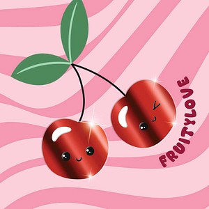 4061947149227 - Sammelmappe Fruity Love DIN A3 rosa rot 10 St