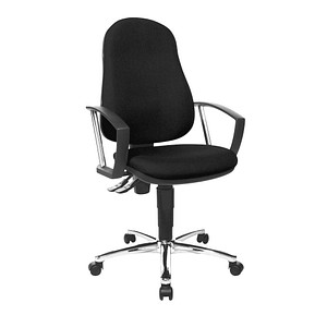 4014296258454 - Bürostuhl Point 60 schwarz chrom mit Armlehnen bis 110kg 4014296258454 Topstar 4014296258454 - Bürostuhl Point 60 schwarz chrom mit Armlehnen bis 110kg 4014296258454 Topstar