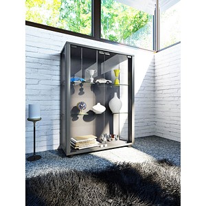 4051814348174 - Glasvitrine stehend Vitrine Glas mit ESG-Sicherheitsglas Maße ca H 80 x B 60 x T 25 cm Standvitrine Glas Modern und platzsparend Glas Vitrinenschrank – Sintalo 4051814348174 - Glasvitrine stehend Vitrine Glas mit ESG-Sicherheitsglas Maße ca H 80 x B 60 x T 25 cm Standvitrine Glas Modern und platzsparend Glas Vitrinenschrank – Sintalo