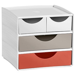 3462159020426 - Schubladenbox TERRA NOVA  weiß sand terracotta 1032112391 mit 4 Schubladen 3462159020426 Cep