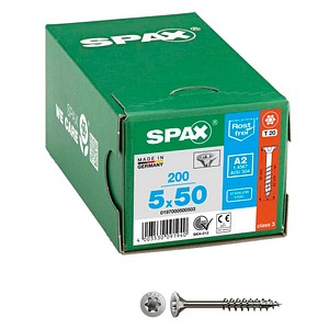 4003530091940 - Edelstahlschraube 5 x 50 mm 200 Stück Teilgewinde Senkkopf T-STAR plus T20 4CUT - 0197000500503 4003530091940 - Edelstahlschraube 5 x 50 mm 200 Stück Teilgewinde Senkkopf T-STAR plus T20 4CUT - 0197000500503