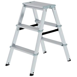 4031405112339 - MUNK Günzburger Steigtechnik Guenzburger Steigtechnik 11233 Aluminium Stufen-Doppelleiter Arbeitshöhe (max) 225 m Silber 54 kg