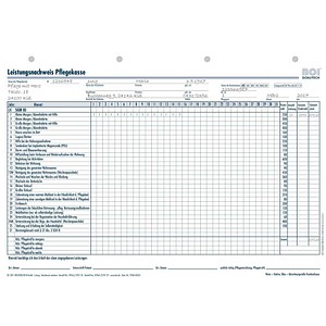 4052301034228 - Leistungsnachweis Pflegekasse Sachsen-Anhalt Nordrhein-Westfalen Hamburg Formulare 50 St