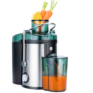 7044876099136 - WILFA Entsafter für Gemüse und Obst aus rostfreiem Stahl 400 Watt Motor JU1S-400 silber
