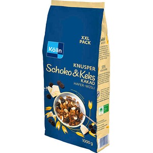 Kölln KNUSPER Schoko & Keks Hafer-Müsli  1,0 kg, 1 St.
