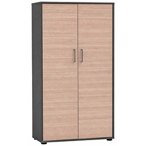 MÖBELPARTNER Aktenschrank Metz, 702091 anthrazit 6 Fachböden 80,1 x 38,2 x 150,0 cm