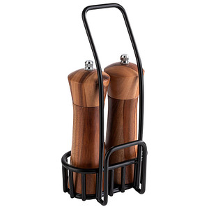 4004133404168 - Menage-Set Menage-Sets braun Essig Öl Menage für Pfeffer und Salz 4004133404168 - Menage-Set Menage-Sets braun Essig Öl Menage für Pfeffer und Salz
