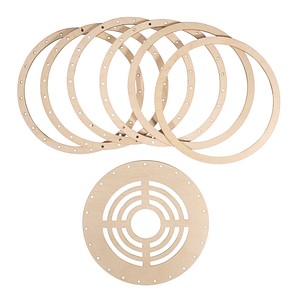 4006166937064 - Bastelholz natur Holzringe-Set für Lampenschirm 4006166937064 - Bastelholz natur Holzringe-Set für Lampenschirm