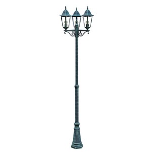 4041908099433 - Alu Kandelaber Garten Laterne Aussenleuchte Stand Leuchte Lampe grün schwarz