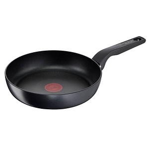 3168430330764 - Bratpfanne TEFAL Hard Titanium Pro Pfannen Gr Ø 28 cm + Höhe 51 cm schwarz Bratpfannen Antihaftversiegelung Induktion Temperaturanzeiger Made In France