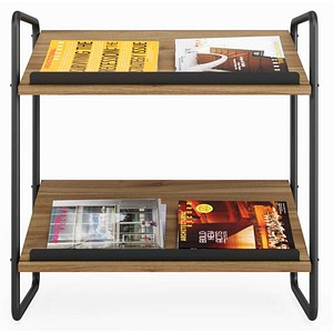 meet powered by PAPERFLOW Prospektständer Modell F Holz 2 Fächer 72,0 x 37,0 x 72,0 cm, 1 St.