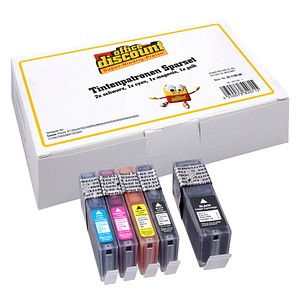 5 XL für Canon PGI-550BK CLI-551 Schwarz//Cyan//Magenta//Gelb Tintenpatronen