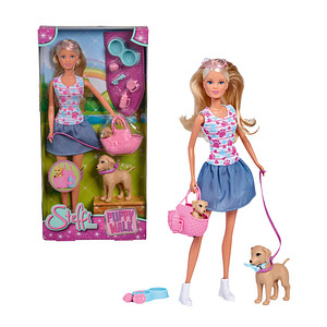 4006592032708 - Steffi LOVE - Puppy Walk Doll Set 29cm