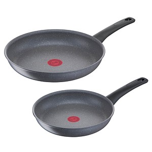 3168430359604 - Pfannen-Set TEFAL G15090 Healthy Chef Pfannen Gr Ø 28 cm + Höhe 265 cm grau Pfannensets Mineralia+ Antihaftversiegelung Thermo-Signal Induktion Ø 2428 cm