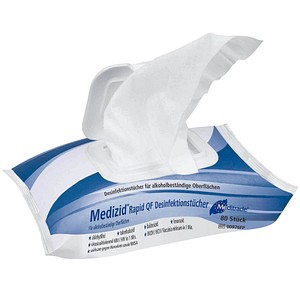 4250016407546 - Meditrade Medizid® Rapid QF Desinfektionstücher Gebrauchsfertige alkoholische Hygienetücher 1 Flowpack = 80 Stück 4250016407546 - Meditrade Medizid® Rapid QF Desinfektionstücher Gebrauchsfertige alkoholische Hygienetücher 1 Flowpack = 80 Stück