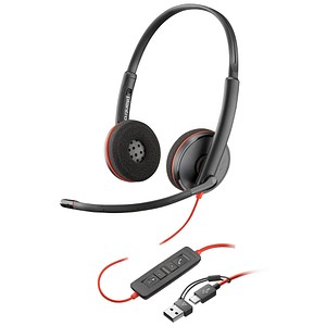 0197498433073 - Plantronics Verkabelt Headset Kopfbügel USB mit Kopfbügel Geräuschunterdrückung und Mikrofon Stereo C3220 Rot Schwarz 0197498433073 - Plantronics Verkabelt Headset Kopfbügel USB mit Kopfbügel Geräuschunterdrückung und Mikrofon Stereo C3220 Rot Schwarz