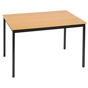 3700245505861 - Schreibtisch 188RHN 74cm (H) 180x80cm (BxT) rechteckig buche   Schwarz 3700245505861 SODEMATUB