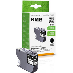 KMP B100  schwarz Druckerpatrone kompatibel zu brother LC-3213BK