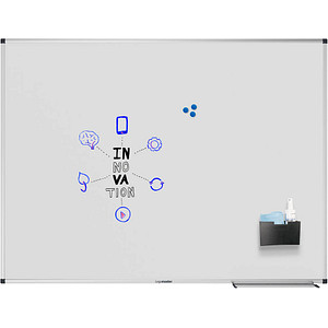 8713797105118 - Whiteboard UNITE magnetisch Markerablage B 1200 x T 126 x H 900 mm lackierter Stahl weiß