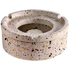 APS TERRAZZO Aschenbecher weiß, 1 St.