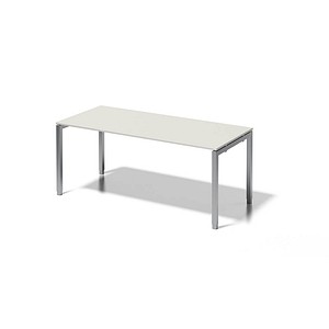 5020073993691 - BISLEY Cito höhenverstellbarer Schreibtisch grauweiß silber rechteckig 4-Fuß-Gestell silber 1800 x 800 cm