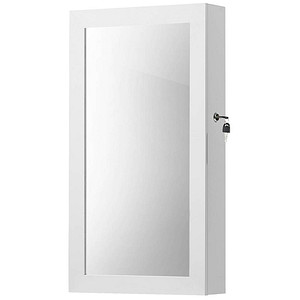6955880318292 - Songmics - Schmuckschrank Spiegelschrank Hängeschrank abschließbarer Wandschrank platzsparender Schmuckorganizer weiß JBC51W - Weiß 6955880318292 - Songmics - Schmuckschrank Spiegelschrank Hängeschrank abschließbarer Wandschrank platzsparender Schmuckorganizer weiß JBC51W - Weiß