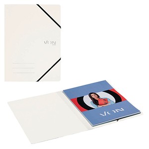 4002432130993 - VONL 30110001 - Eckspannmappe A4 weiß