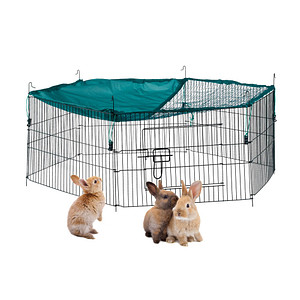 4052025251215 - Relaxdays - Freilaufgehege mit Netz-Abdeckung Gehege für Hasen & Nager Kleintiergehege mit Sonnenschutz ø 110 cm Grün 4052025251215 - Relaxdays - Freilaufgehege mit Netz-Abdeckung Gehege für Hasen & Nager Kleintiergehege mit Sonnenschutz ø 110 cm Grün