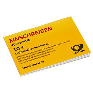 4050357007227 - Deutsche Post Einschreiben-Label Rückschein 485 ¤ Deutschland 10 Stück 4050357007227 - Deutsche Post Einschreiben-Label Rückschein 485 ¤ Deutschland 10 Stück