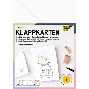 4001868155006 - Glorex Gmbh - Glorex Doppelkarten 220g m² 5 Stück Bastelpapier