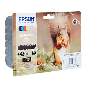 8715946646473 - Druckerpatrone 378 (C13T37884010) Multipack schwarz cyan magenta gelb fotocyan fotomagenta 8715946646473 6 Stück 8715946646473 - Druckerpatrone 378 (C13T37884010) Multipack schwarz cyan magenta gelb fotocyan fotomagenta 8715946646473 6 Stück
