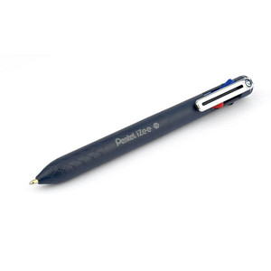 0884851059611 - Mehrfarb-Kugelschreiber 05mm dunkelblau Schreibfarben schwarz rot blau grün 0884851059611 Pentel