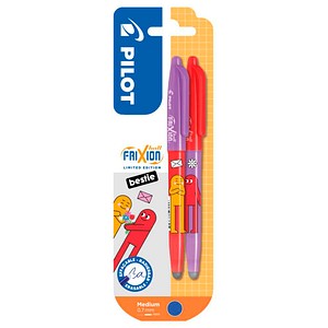 PILOT FriXion Ball Friends Edition Tintenroller Floral BFFs 0,4 mm, Schreibfarbe: blau, 2 St.