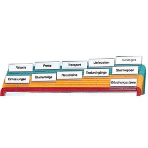 4005546521473 - Vollsichtreiter f Sichttafel transp 58mm 4-zlg 4005546521473 10 Stück