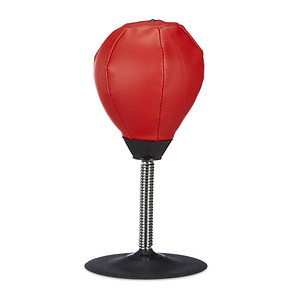 4052025223281 - relaxdays Tisch Punchingball rot schwarz