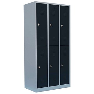 4061815517226 - Spind anthrazit lichtgrau 520238 6 Schließfächer 885 x 500 x 1800 cm 4061815517226 LÜLLMANN 4061815517226 - Spind anthrazit lichtgrau 520238 6 Schließfächer 885 x 500 x 1800 cm 4061815517226 LÜLLMANN