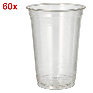 4002911692974 - Pure Kaltgetränkebecher PLA Glasklarer Trinkbecher Ø 95 cm 1 Packung = 65 Stück 400 ml 4002911692974 - Pure Kaltgetränkebecher PLA Glasklarer Trinkbecher Ø 95 cm 1 Packung = 65 Stück 400 ml