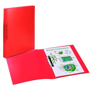4008705191630 - Ringbuch 19163 A4 2 Ringe 25mm Ring-Ø Polypropylen rot-transparent 4008705191630 Herma