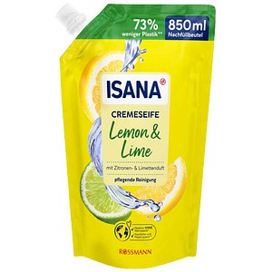 ISANA Lemon & Lime Flüssigseife Nachfüllpackung 850 ml, 1 St.