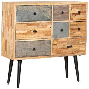4041908127983 - INTERIA Home & Living Kommode 90cm YAMUNA Sideboard Schrank Holz Metall Board