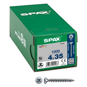 4003530004063 - 880940100040035 Schraube r 88094 Senkkopf mSpitze Kreuzschl-PZ 4 x 35 30- - Spax 4003530004063 - 880940100040035 Schraube r 88094 Senkkopf mSpitze Kreuzschl-PZ 4 x 35 30- - Spax