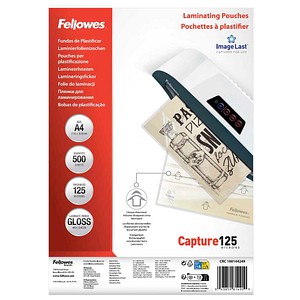Fellowes Laminierfolien Capture125 ImageLast  glänzend für A4 125 micron, 500 St.