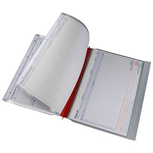 4052301022447 - Planettentaschen Kunststoff rot DIN A4 3x Klemmleiste 10 St