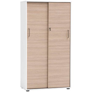 MÖBELPARTNER Schiebetürenschrank Metz, 702096 mattweiß 3 Fachböden 80,1 x 38,2 x 150,0 cm