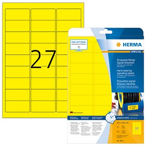 4008705080316 - HERMA Wetterfeste Folien-Etiketten gelb A4 635 x 296 mm extrem stark haftend