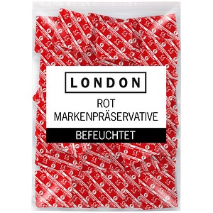 5010232090248 - *Red* rote Markenkondome mit Erdbeeraroma (Beutelware) 100 St Kondome